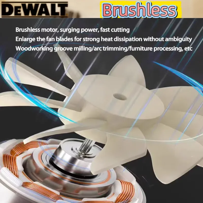 เครื่องตัดแต่งไม้ไร้สาย Dewalt 33000RPM แบบไร้แปรงถ่าน เครื่องกัดไม้ เครื่องแกะสลัก เครื่องเซาะร่อง