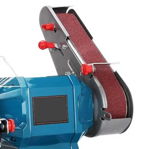 Desktop Sanding Machine Mini Belt Sander Adjustable Angle Polishing Machine Metal Wood Grinding Power Tool Burr Trimming Tools