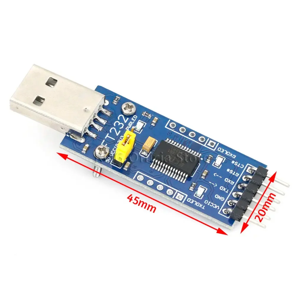 FT232 USB UART Board (Type A) FT232R FT232RL to RS232 TTL Serial Module Kit
