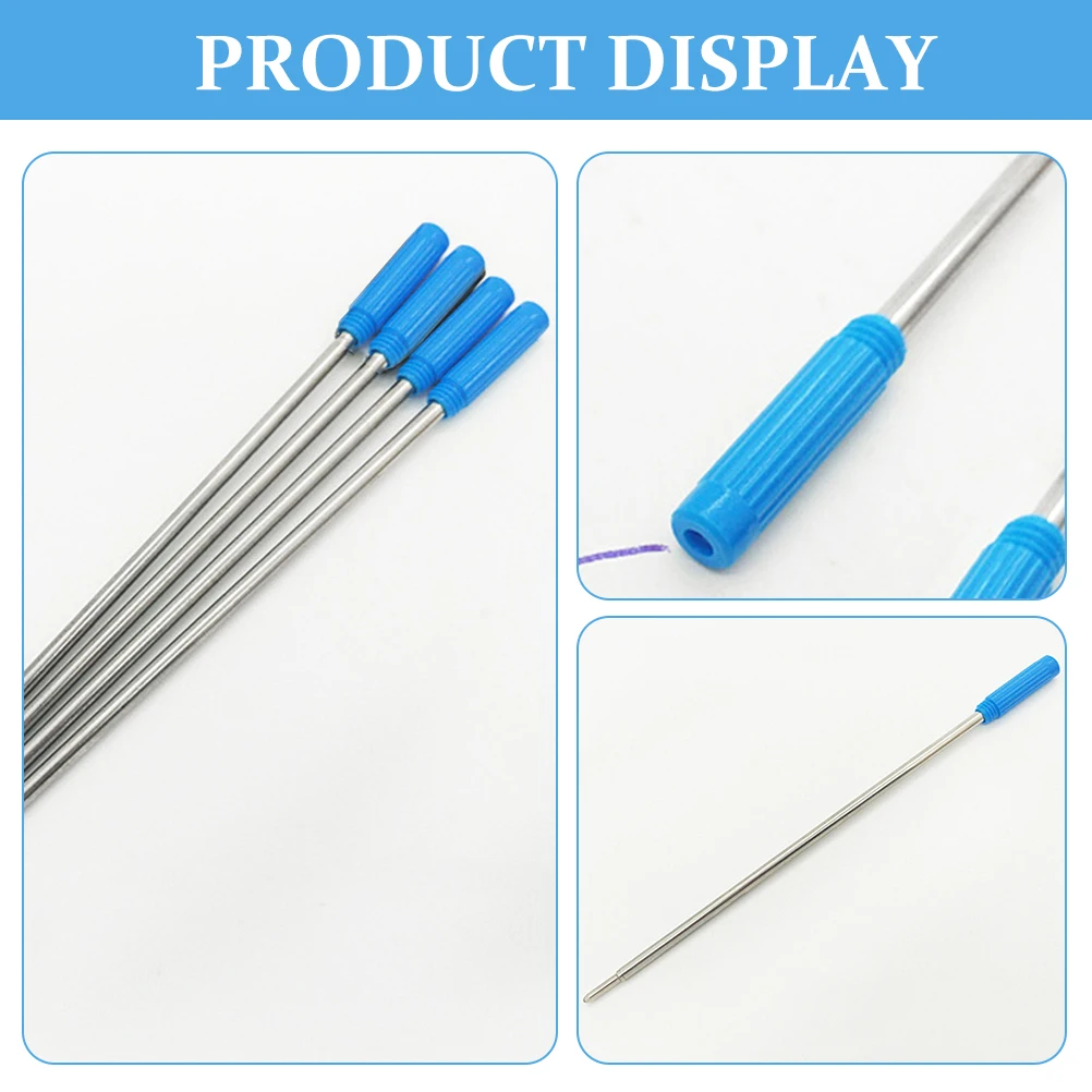 

20pcs Metal Pen Refills 115mm Black Ink Ballpoint Writing Smooth Compatible Cross Universal Fit All Paper Types