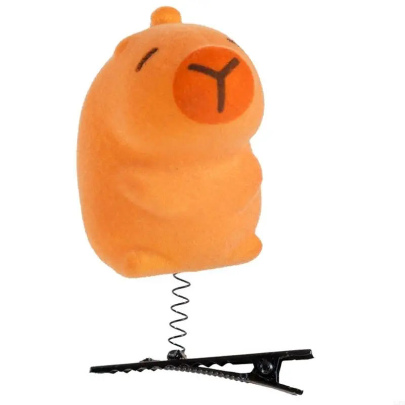 A3PB Lovely Adorkable Haipin Capybara Barrettes Klip Rambut Klip Rambut Capybara