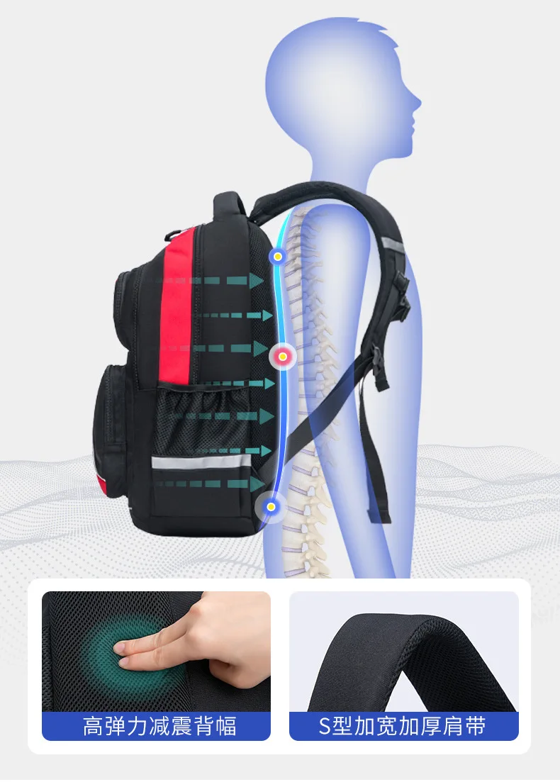 Breathable Backpack for Kindergarten & Elementary Kids,School Bag for Boys Girls,Ergonomic Children Bookbag Back to School