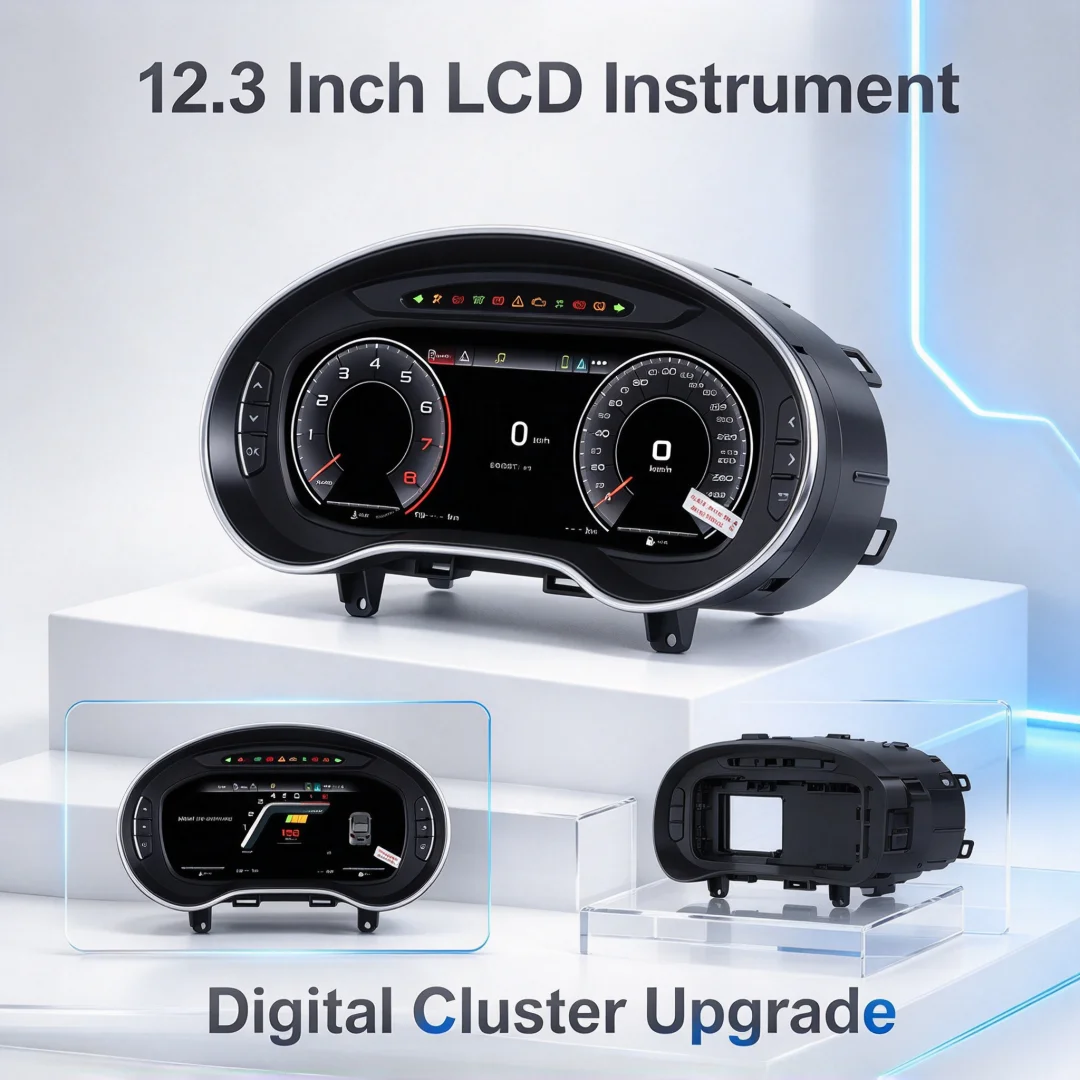 NEW LCD Dashboard Display For Audi A3 2004-2013 2014-2020 Odometer Speedometer Screen Virtual Cockpit Digital Cluster Instrument