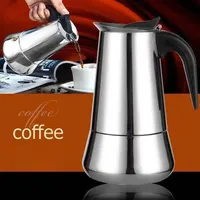 100/200/300/450Ml Stove Top Moka Coffee Pot Stainless Steel Filter Italian Espresso Coffee Maker Percolator Tool Mocha Cafetiere