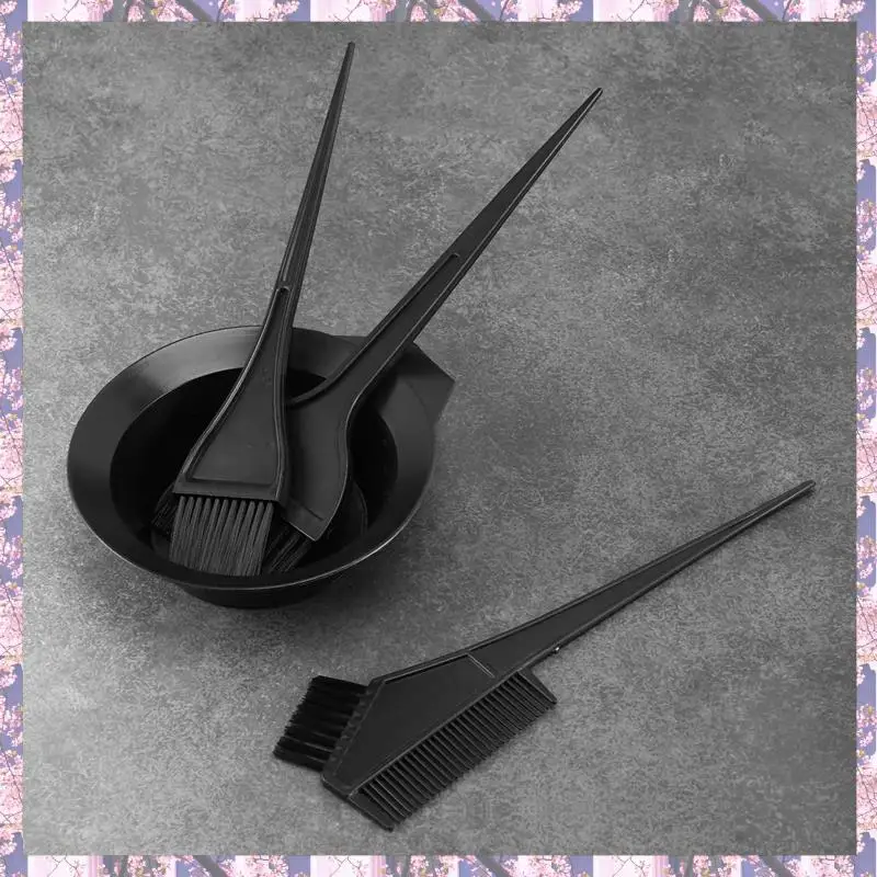 L73A 2025-10 مجموعة لون الشعر صبغ السلطانية مشط فرش مجموعة أدوات تلوين تينت #2