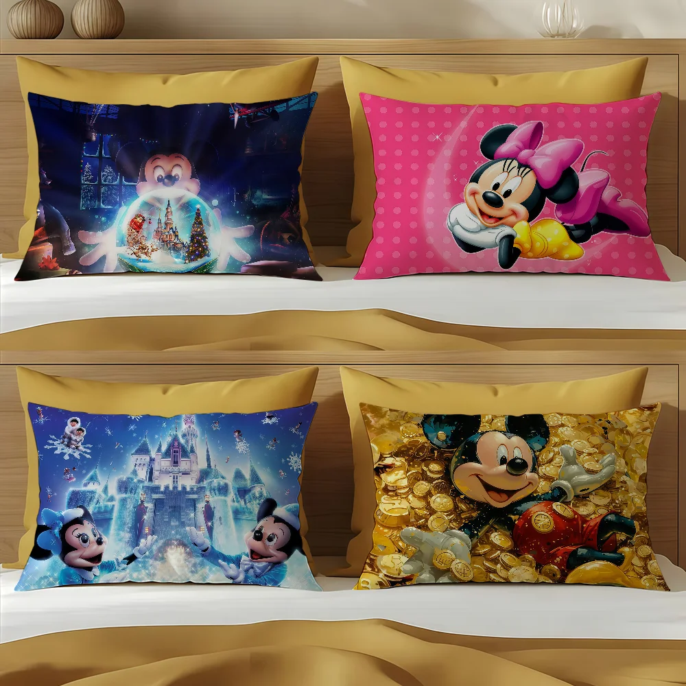 Simpatico cartone animato M-Mickey M-Minnie Mouse fodera per cuscino divano soggiorno ufficio cuscino rettangolare casa caffetteria biancheria da letto prodotto di successo