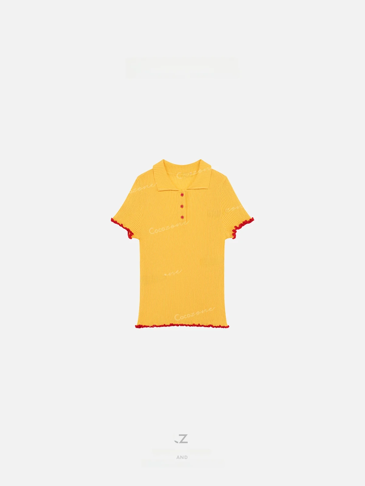 

Модный вязаный свитер с рюшами и воротником от ZONE, повседневный, однотонный, весенняя одежда для...