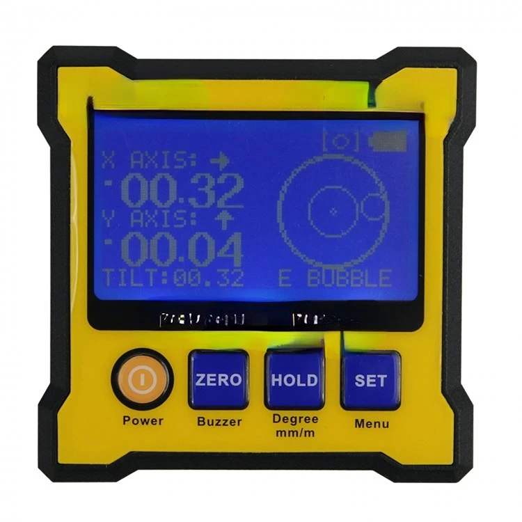 

DXL360S Magnetic Mini Inclinometer Angle Finder Resolution Dual Axis Digital Angle Protractor