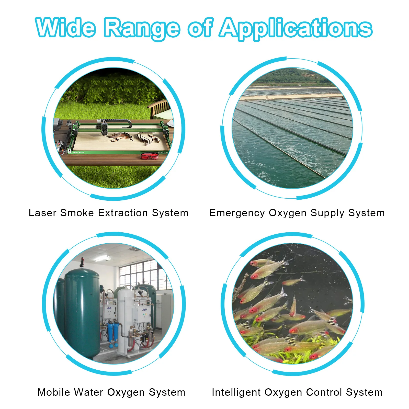 Juice ease 25W Laser-Luft unterstützung pumpe 220-240V 54l/min Luft kompressor Aquarium Sauerstoff pumpe Geschwindigkeit einstellbar für Laser gravur – Detail 7
