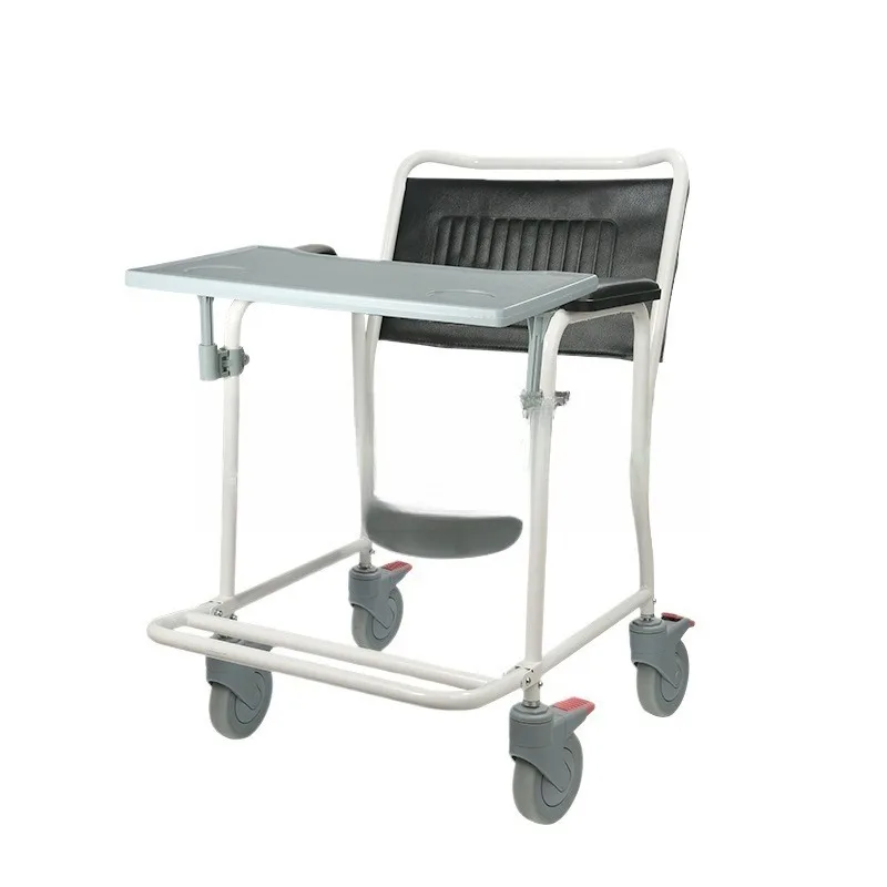 Bathing wheelchair for the elderly Bathing stool for the elderly Toilet chair with wheels Metal