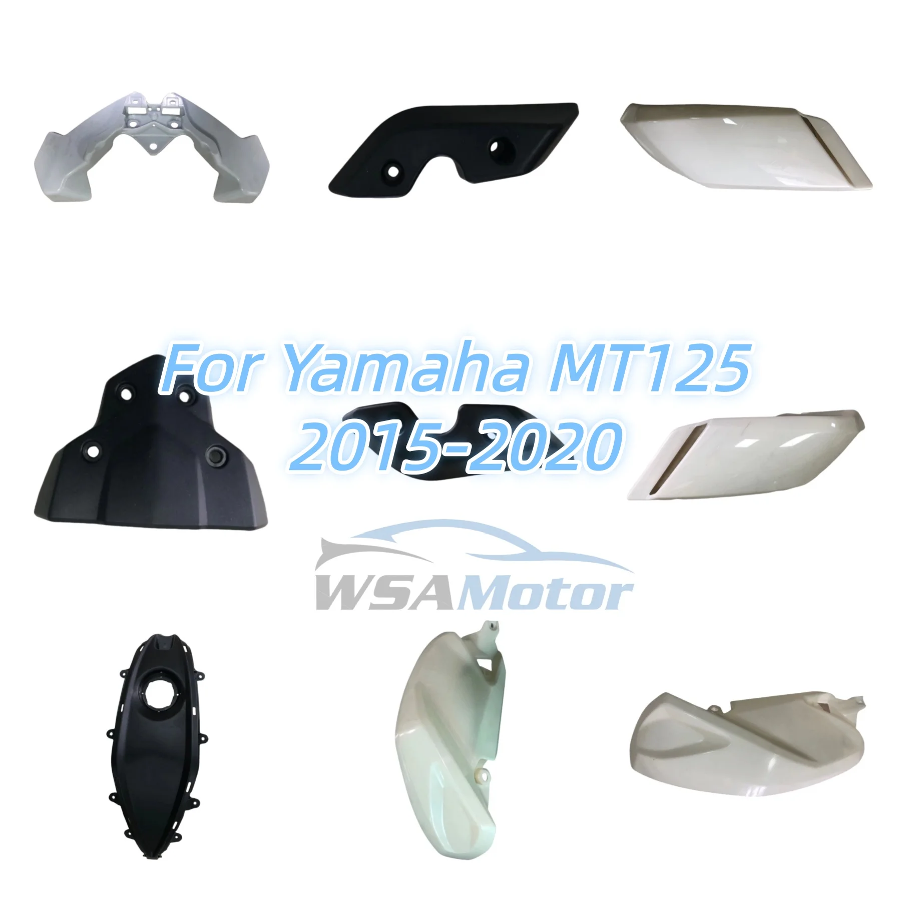 

For Yamaha MT125 MT 125 2015 2016 2017 2018 2019 2020 Bodywork Fairing Unpainted Components Injection Molding ABS