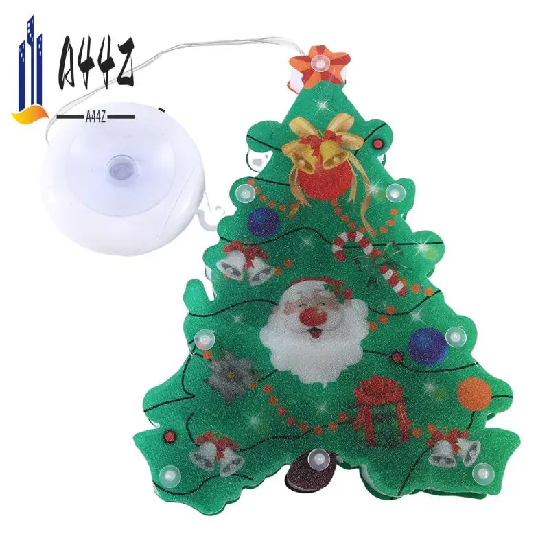 

A44Z-6 PCS Christmas Lights Window Hanging Lights Christmas Decorative Lights Shop Window Room Decoration LED Suction Cup Lights
