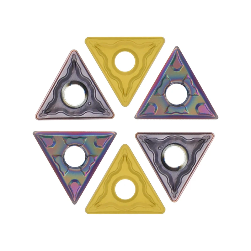 เม็ดมีดคาร์ไบด์ 1 ชิ้น รุ่น TNMG160402 TNMG160404 TNMG160408 TNMG2204 สำหรับเหล็ก สแตนเลส เหล็กหล่อ ใบมีดตัด CNC เครื่องกลึง