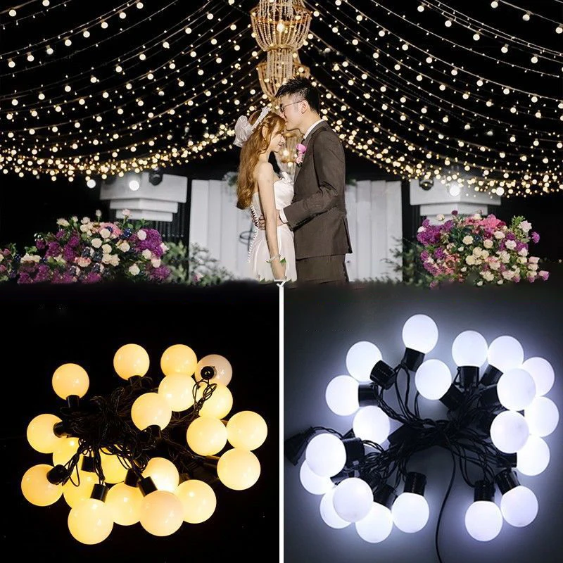 

20/50/100 LED Solar Globe LED String Lights 8 Mode Fairy Garland for Garden Wedding Christmas Halloween Birthday Decor