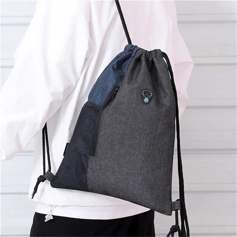 Lightweight Drawstring Backpack Fashion Casual Unisex Bundle Rope Sport Backpack School Bags Travel Beach Bags For Men Women