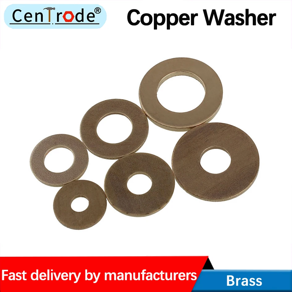Rosh environmental protection brass flat washer brass meson H59 tonghuasi m8-m20 spot wholesale supply 20Pcs