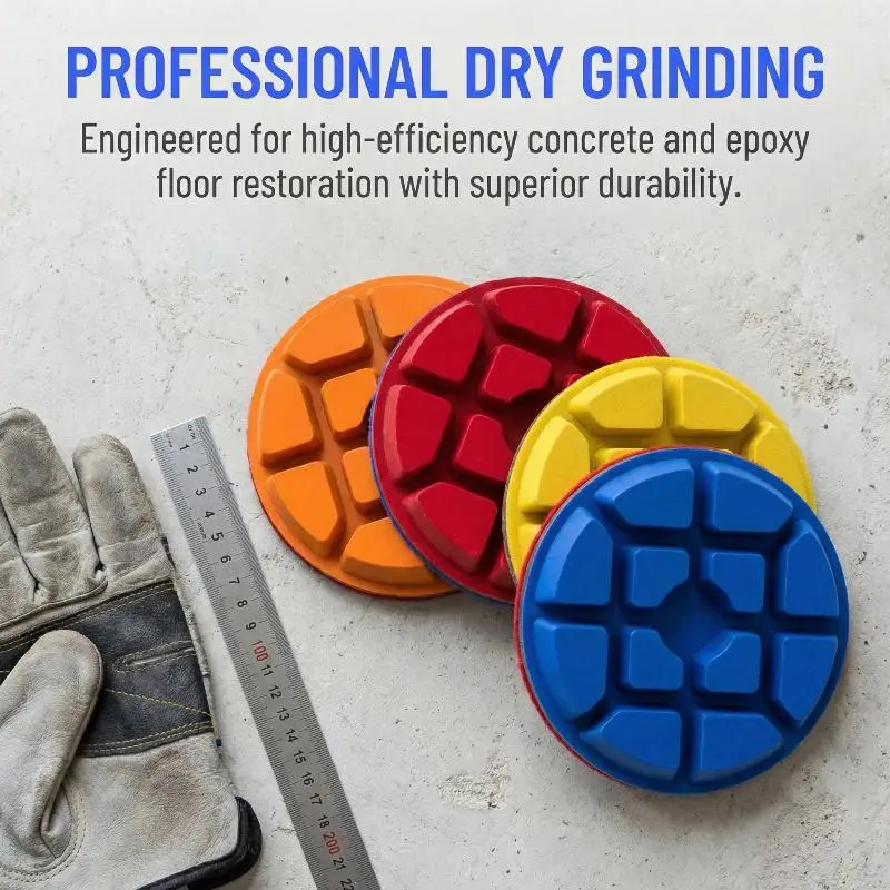 

High Quality Resin Bond Floor Polishing Pad 80mm 3 Inch Thicker For Concrete Stone Epoxy Grinding Multi Surface Renewing