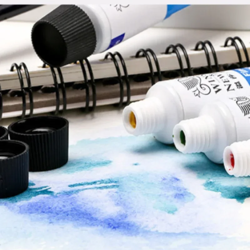 Imagem -04 - Winsor e Newton Conjunto de Tintas Aquarela Pigmento Aquarela Profissional Arte de Qualidade para Artista 12 18 24 36 Cores 10ml