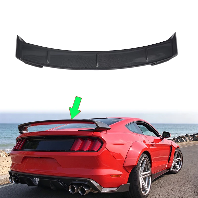 For Racing Rear Wing Ford Mustang S550 2015-2023 Automobiles Accessories Exterior Parts Body Kits