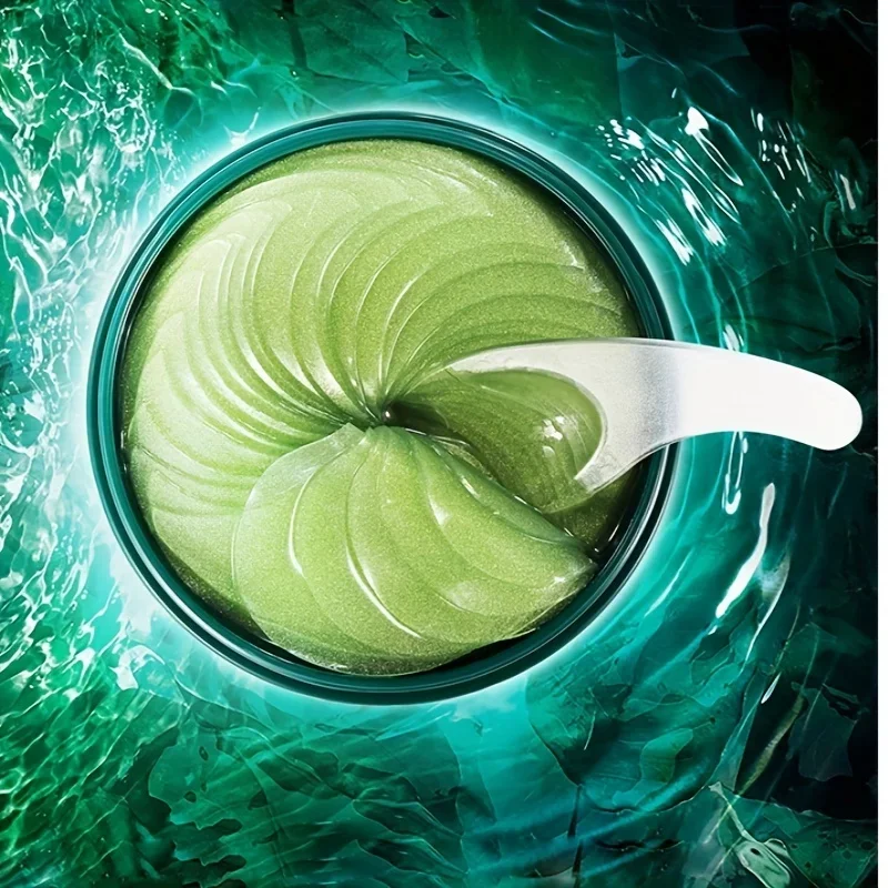 60 個海藻ヒアルロン酸アイマスクコラーゲンアイパッチくま軽減フェイシャルケア美容スキンケア製品