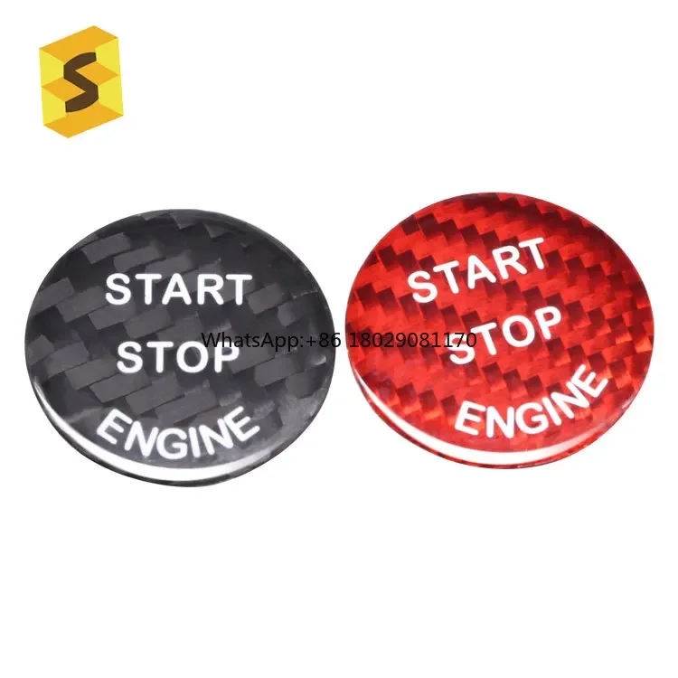 N-BME-047 Car Interior Accsori For BMW X5 E70 E87 E90 Carbon Fiber Push Button Start Car Parts Manufacturers