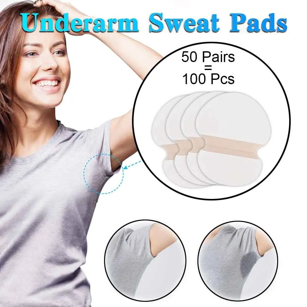 

100/200/300/400pcs Summer Disposable Underarm Sweat Pads For Armpit Clothing Anti Absorbent Sweat Pads Perspiration Sticker