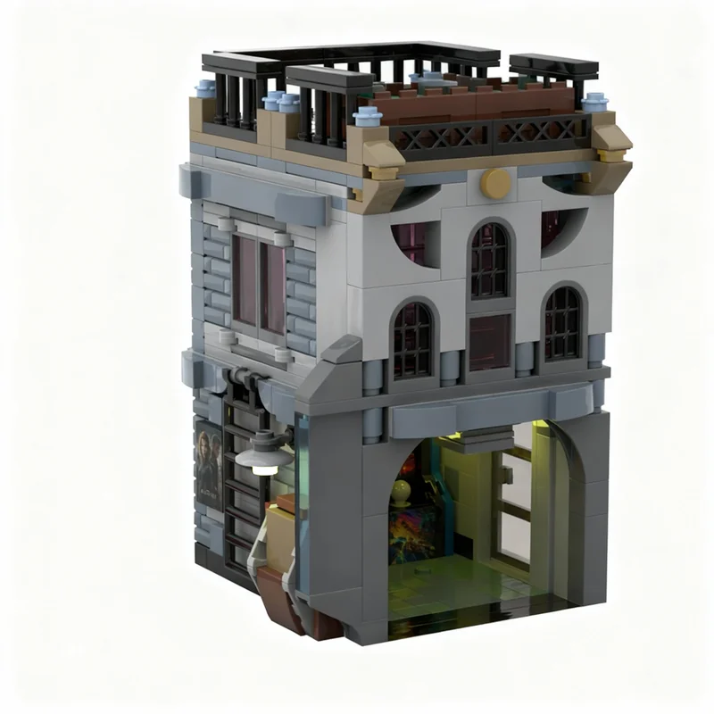 

735pcs MOC Show Arcade Apartment CMF Dwelling Modular Streetscape Model Building Blocks Christmas Gifts Construction Toys Brick