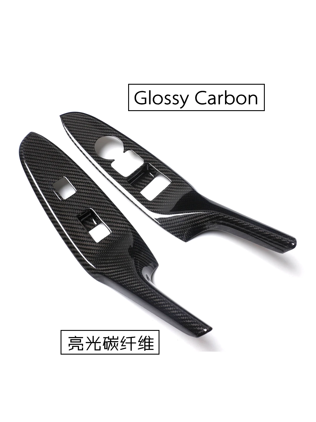 Night Kids for 2016-2023  MX5 ND Carbon Fiber Window Control Panel Sticker MX-5 Miata ND Dry Carbon Fiber Accessories