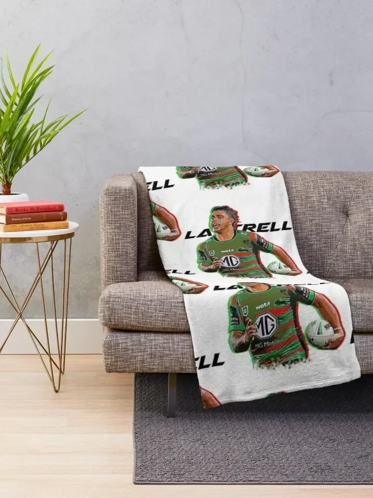 Latrell Mitchell (3) Throw Blanket Plaid on the sofa Designers Blankets