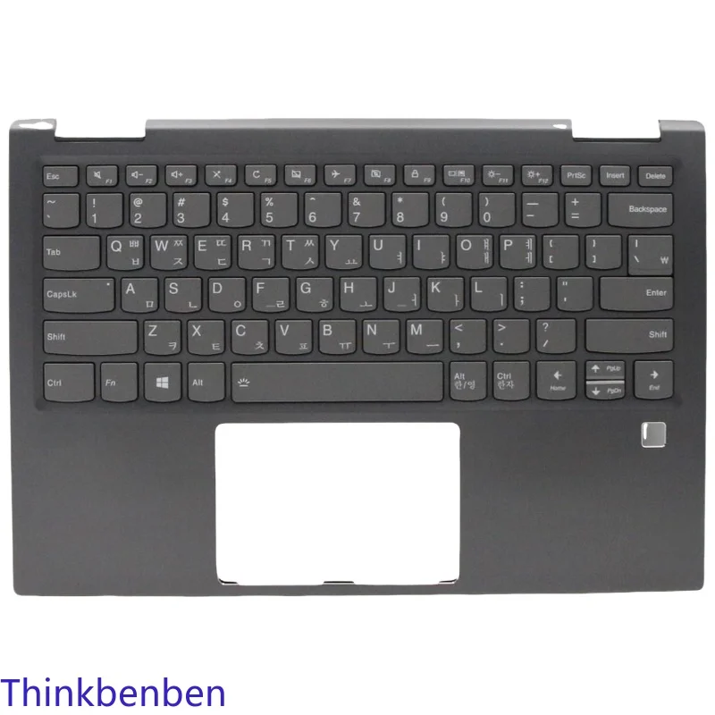

KR Korean Keyboard Gun Metal Upper Case Palmrest Shell Cover For Lenovo Yoga 720 13IKB Laptop 5CB0N67804