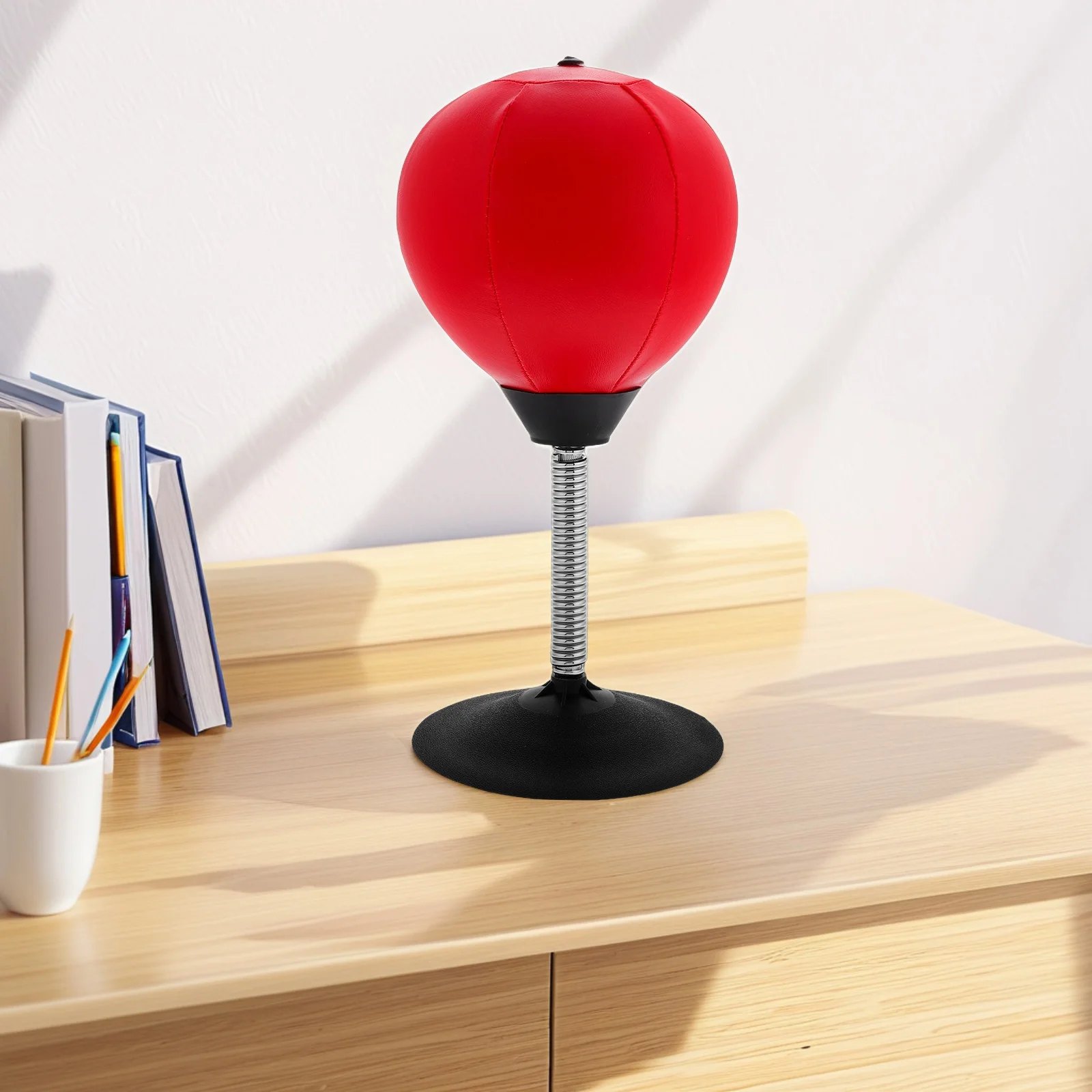 

1 set Desktop Speed Ball Stress Reliever Punching Ball Exercise Toy for Kids Adults Black Stainless Steel Durable Desktop Punch