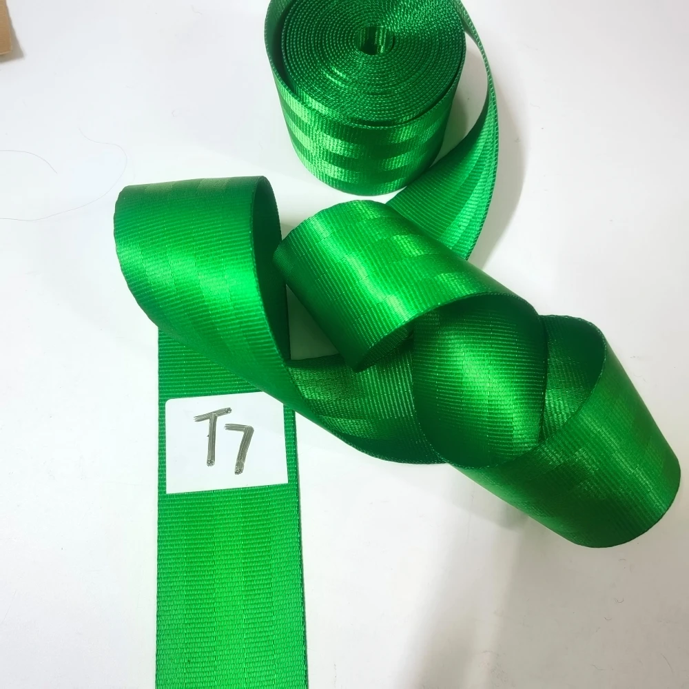 JOORMOM 5 Stripes Thickened Emerald Green（T7）3M-30M Car Seat Belt webbing Personalized Modification Seat Belt Webbing
