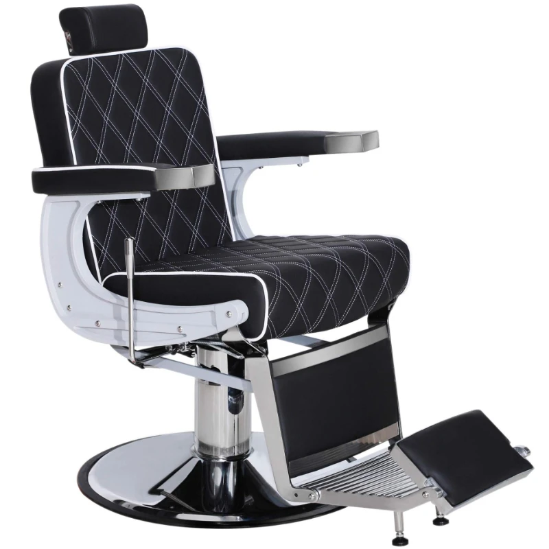 

Light luxury barber chair Hair salon chair Aluminum alloy reclining chair Hair salon