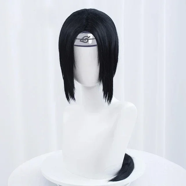 

New Anime Uchiha Itachi Cosplay Wig Itachi Uchiha Long Straight Black Heat Resistant Synthetic Hair Cosplay Wigs