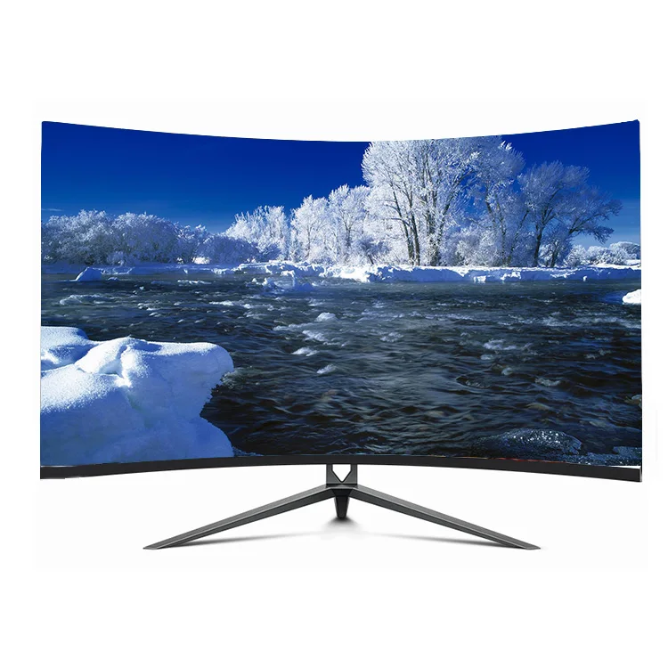 Wholesale 32 Inch Large Screen LCD H-D monit Curved Computer Desktop 1080P monit