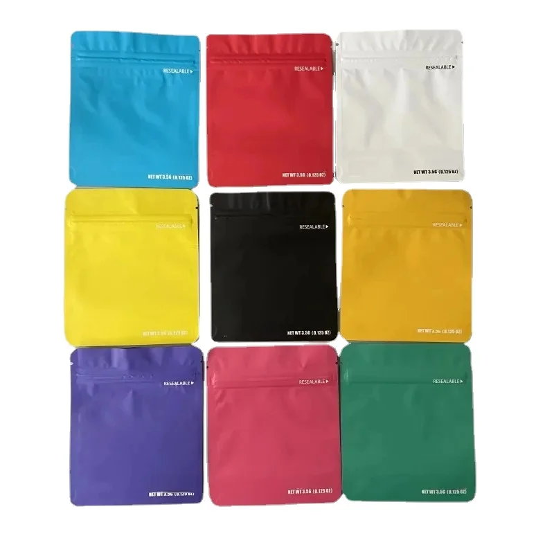 100 pegatina de bolsa de Mylar personalizada, bolsas Ziplock, a prueba de olores, Cali, embalaje de 420, 100, al por mayor, 3,5g