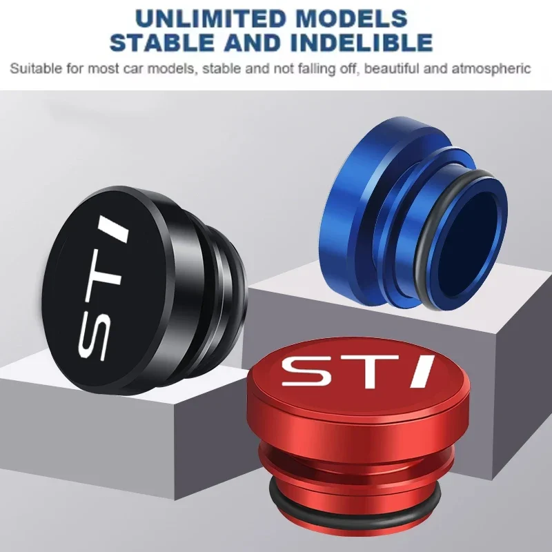 Dustproof Car Cigarette Lighter Cover for Subaru STI Logo Legacy Impreza Forester Dust Plug Cap Accessories