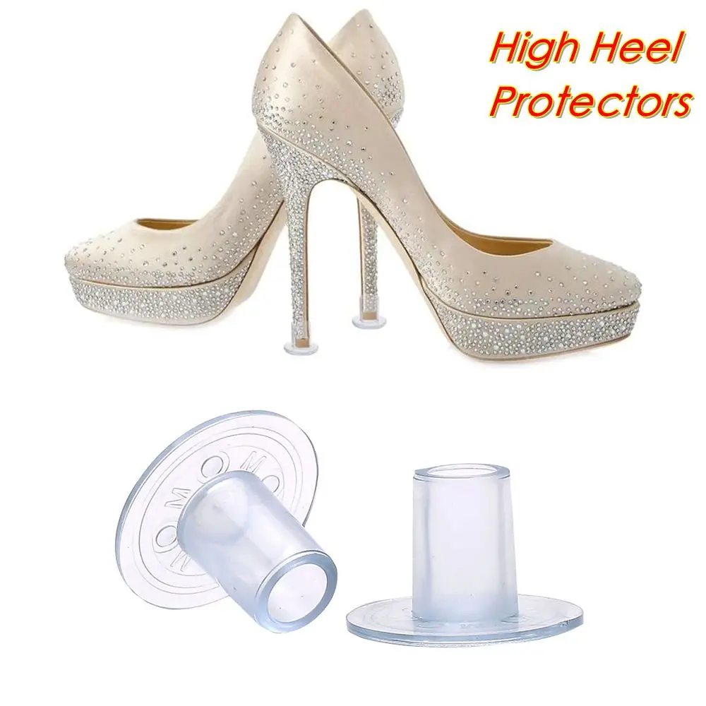 100 Pairs Heel Repair Caps Non-slip High Heel Stoppers High Heel Protectors for Wedding Party Heels Guard Stop Sinking at Grass