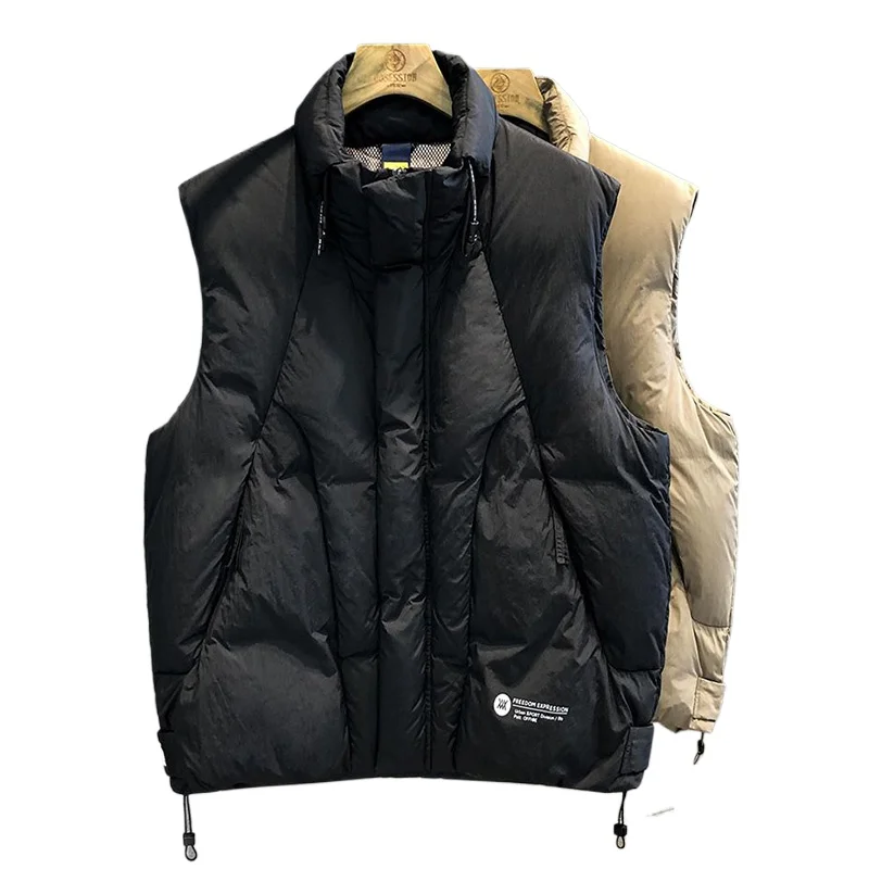 

2025 Top Fashion New Arrival Letters Stand Collar Autumn and Winter for Men and Women Warm Thickened Down Vest