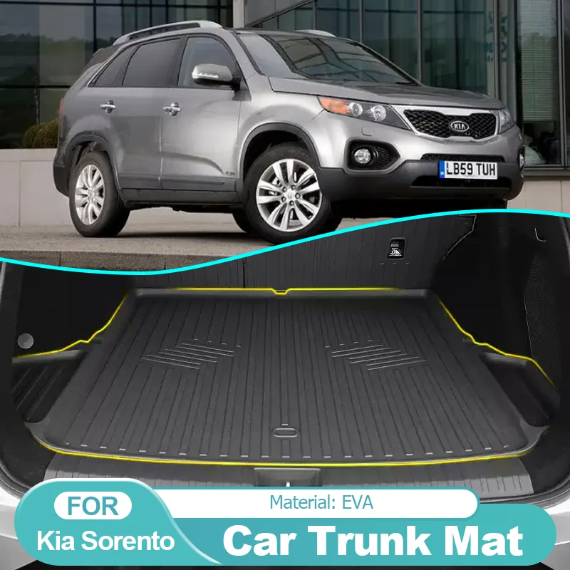 

Car Rear Boot Cargo Liner Tailored Trunk Mat Floor Tray Carpet Pad Car Accessories for Kia Sorento XM 2011 2012 2013 2014 2015