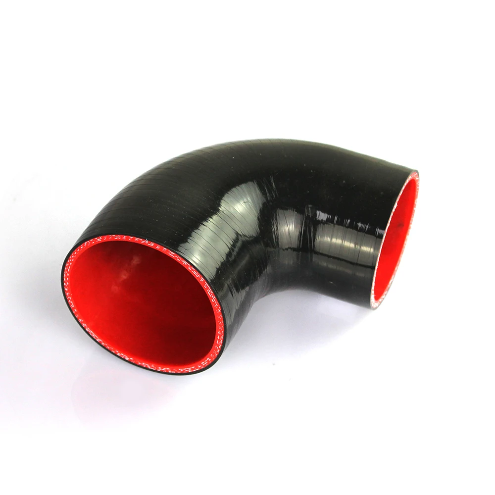 90 Degrees Reducer Silicone Elbow Hose 38 45 51 57 63 70 76 83 89mm Universal Rubber Joiner Bend Tube for Cold Air Intake Pipe