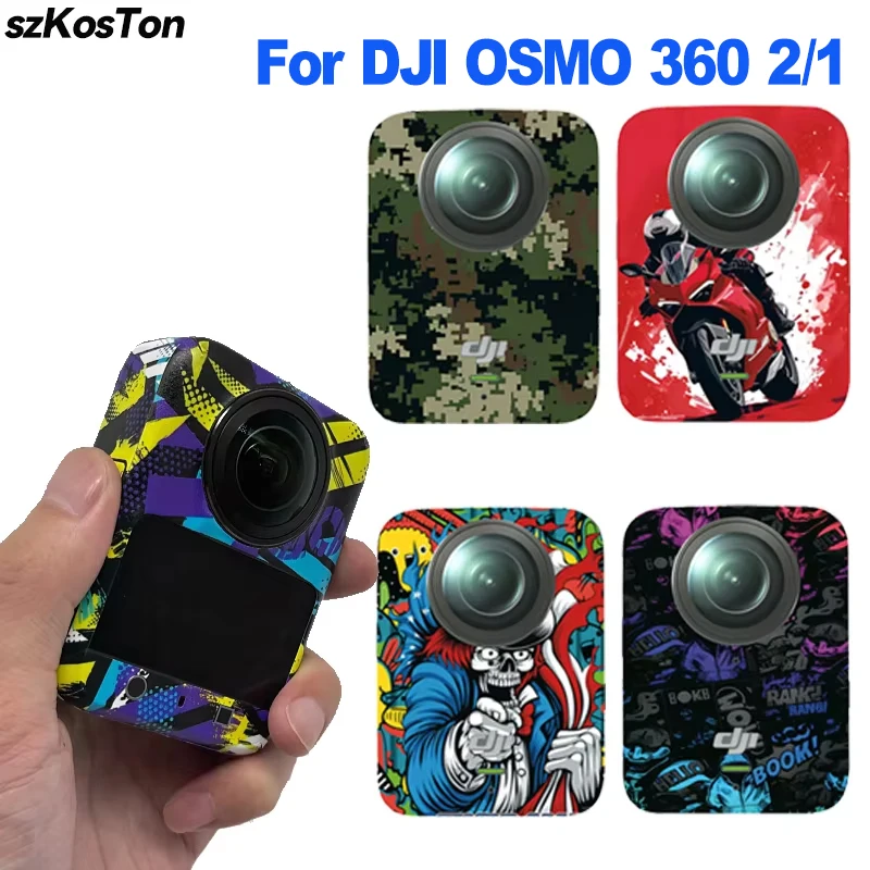 PVC-Aufkleber für DJI Osmo 360 2/1, umfassende Schutzfolie zur Dekoration, Zubehör für die DJI OSOM 360 II/I Sportkamera.