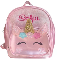 Personalized Children's Backpacks Customized Name Cute Schoolbag for Kids Unicorn Girls Outdoor Snackbags Cartoon Bithdays Gifts