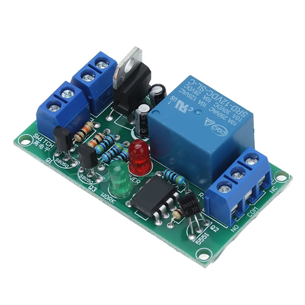 K71RS 12V Relay Module DC 12V High Level Trigger 1 Channel Relay Module 2 Button Switch 1 Channel High Level Trigger Module