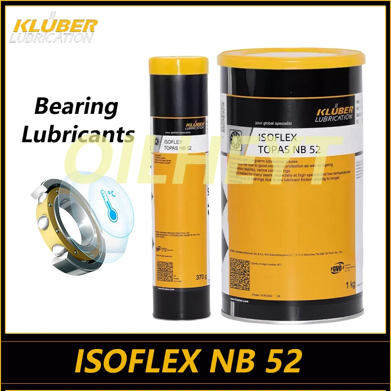 1KG Kluber NB52 Lubrication  Spindle Bearings ISOFLEX TOPAS NB 52 for Rolling Sliding bearing grease Corrosion resistance