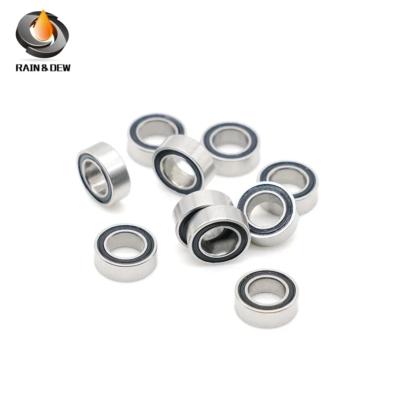 10pcs ABEC-7 SMR74-2RS SMR74 2RS 4x7x2.5 mm Stainless Steel bearing fishing reel bearings 4*7*2.5