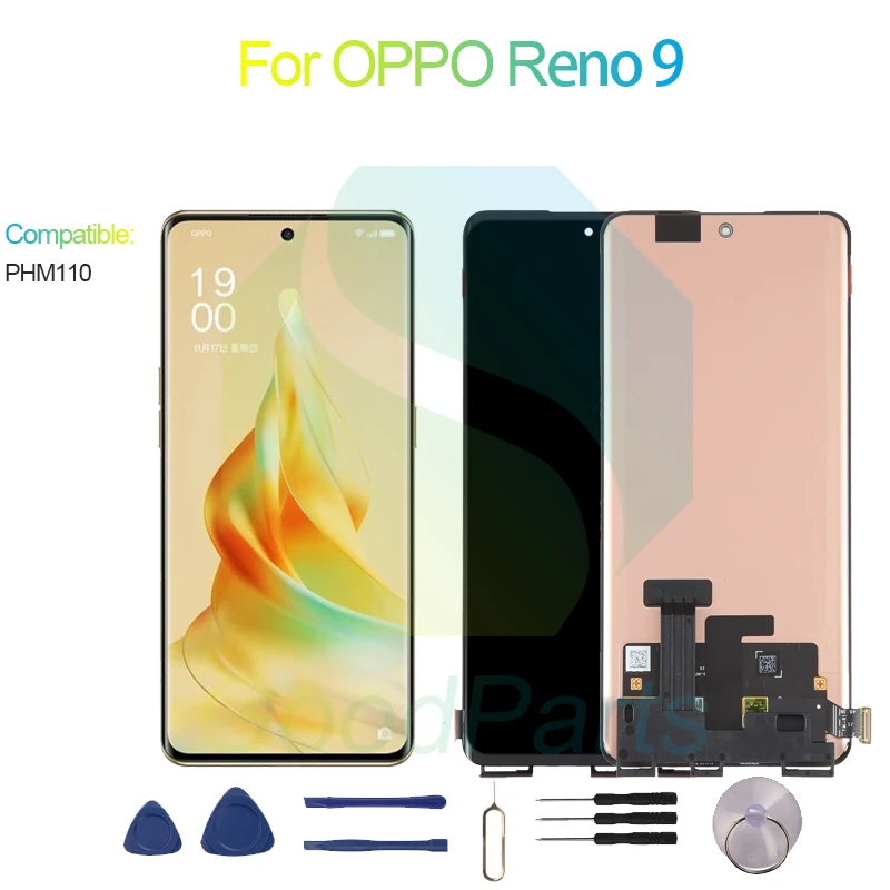 

For OPPO Reno 9 LCD Display Screen 6.7" PHM110 Reno 9 Touch Digitizer Assembly Replacement