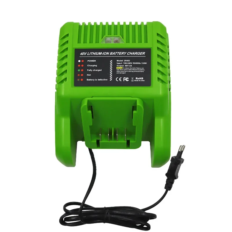 G-MAX 40V Lithium Battery Charger 29482 For GreenWorks 40V Li-ion battery 29472 ST40B410 BA40L210 STBA40B210 29462 20262 29282