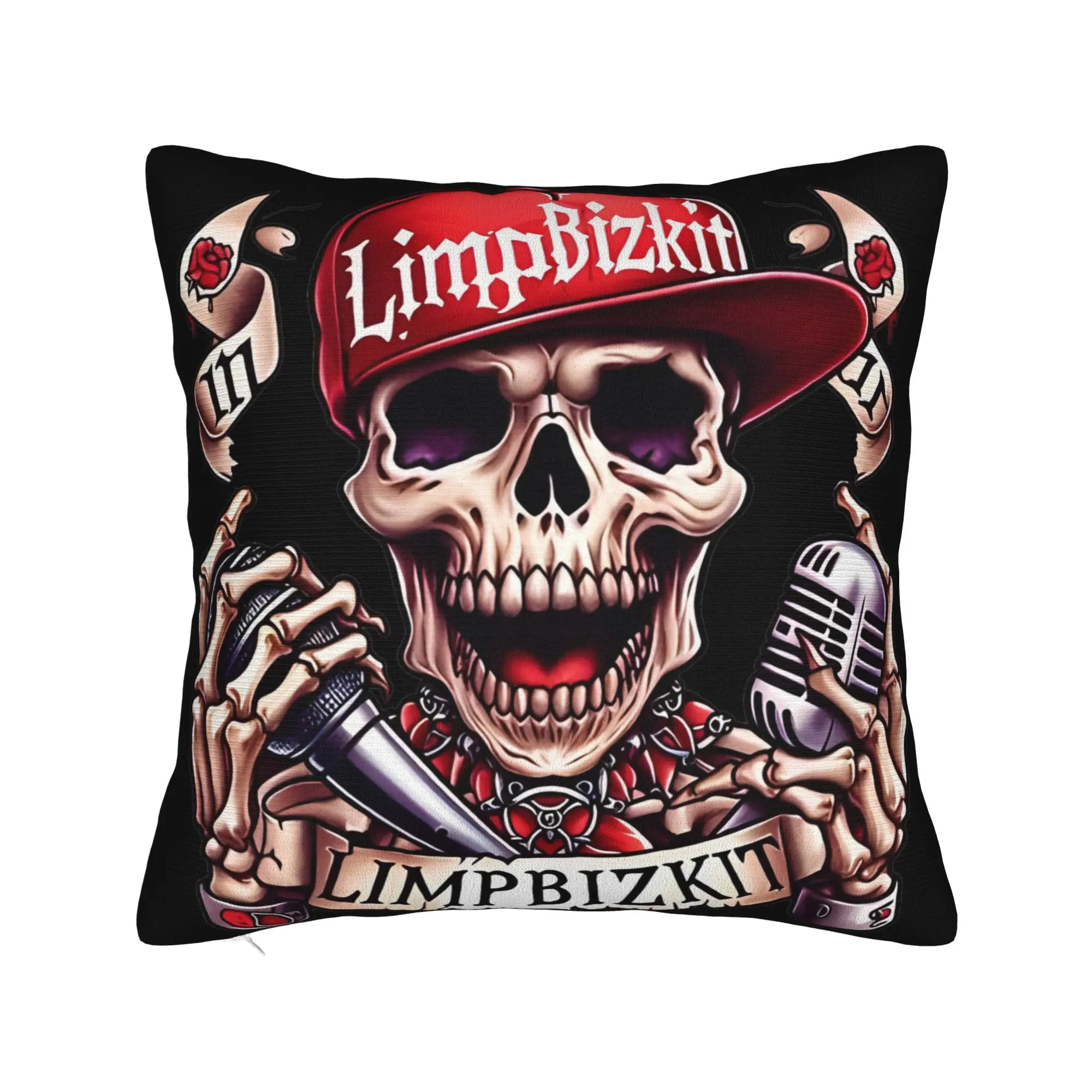 Limp Bizkit Rap Pillowcase Polyester Cushion Cover Decorative Rock Pillow Case Cover Home Wholesale 40X40cm