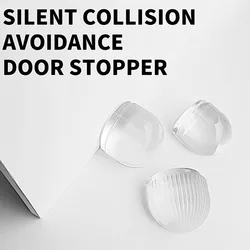 1/2/6PCS Transparent Door Stopper Self-adhesive Anti-collision Silent Door Stopper To Protect Walls Furniture Home Improvement